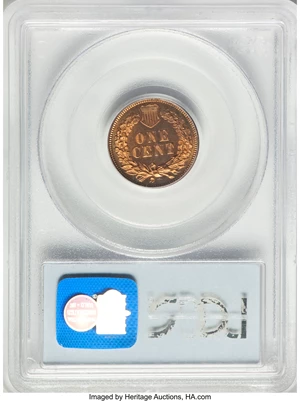 image for: 1874 1C PR65 Cameo PCGS. The proof 1874 was produced to the extent of about 700 pieces -- a respectable, if not overly gene...