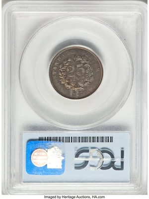 image for: 1870 25C Standard Silver Quarter Dollar, Judd-912, Pollock-1008, High R.6, PR66 PCGS. Liberty wears a diadem inscribed LIBE...