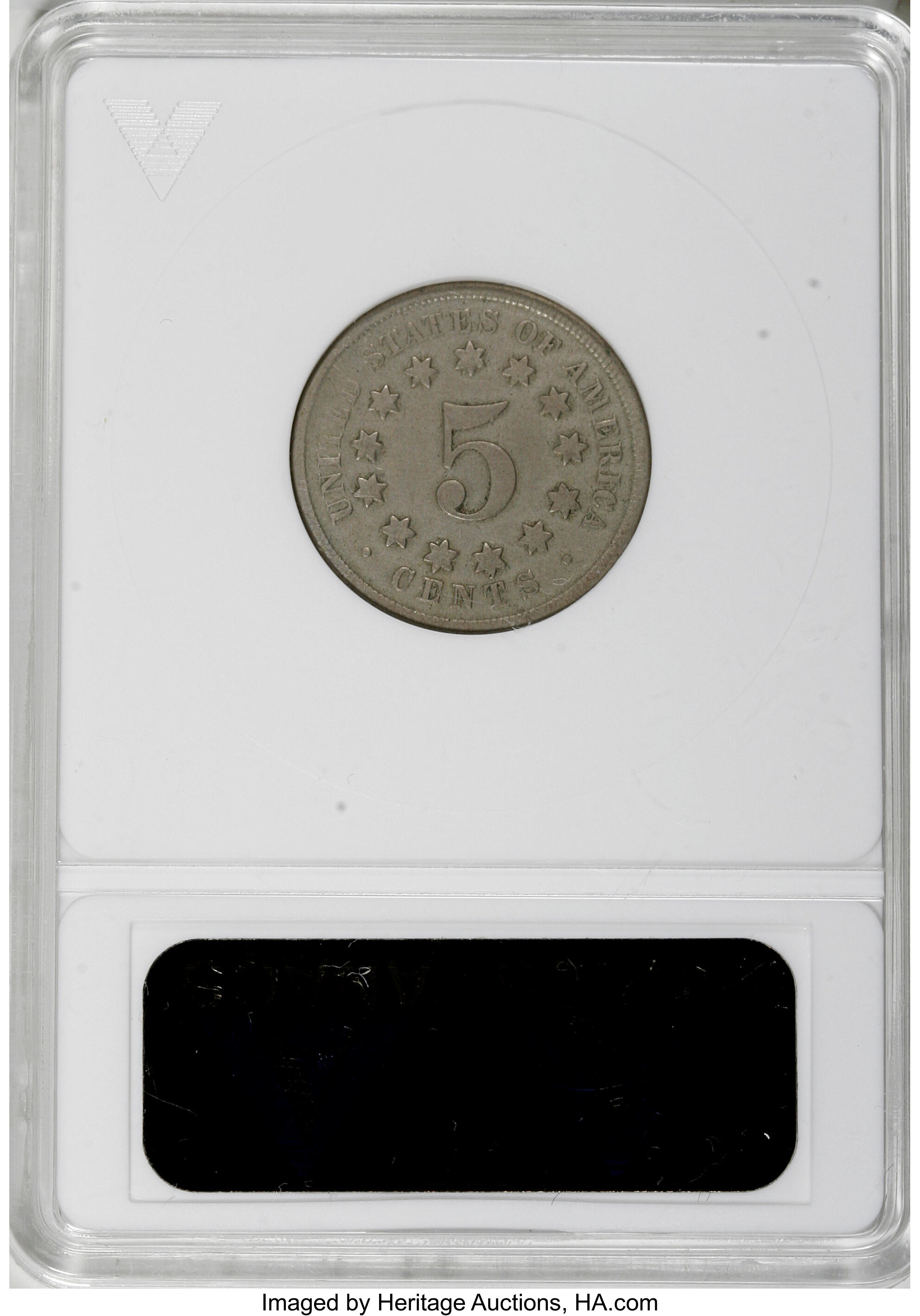 1867 5c No Rays VG10 thumbnail 2
