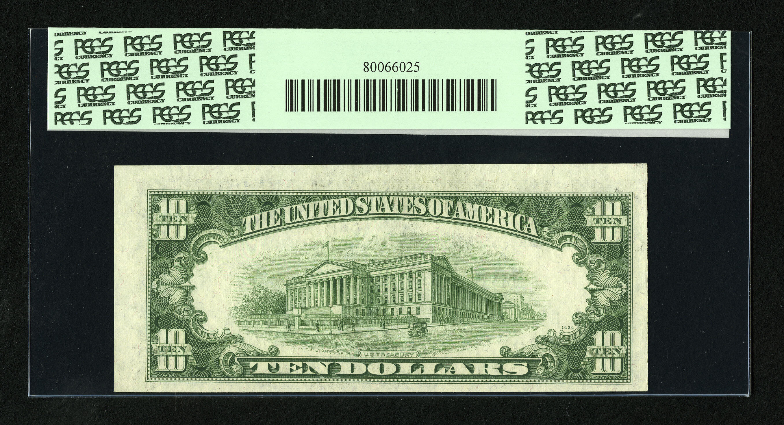 image for: Fr. 2010-B $10 1950 Federal Reserve Note. PCGS Choice New 63PPQ....