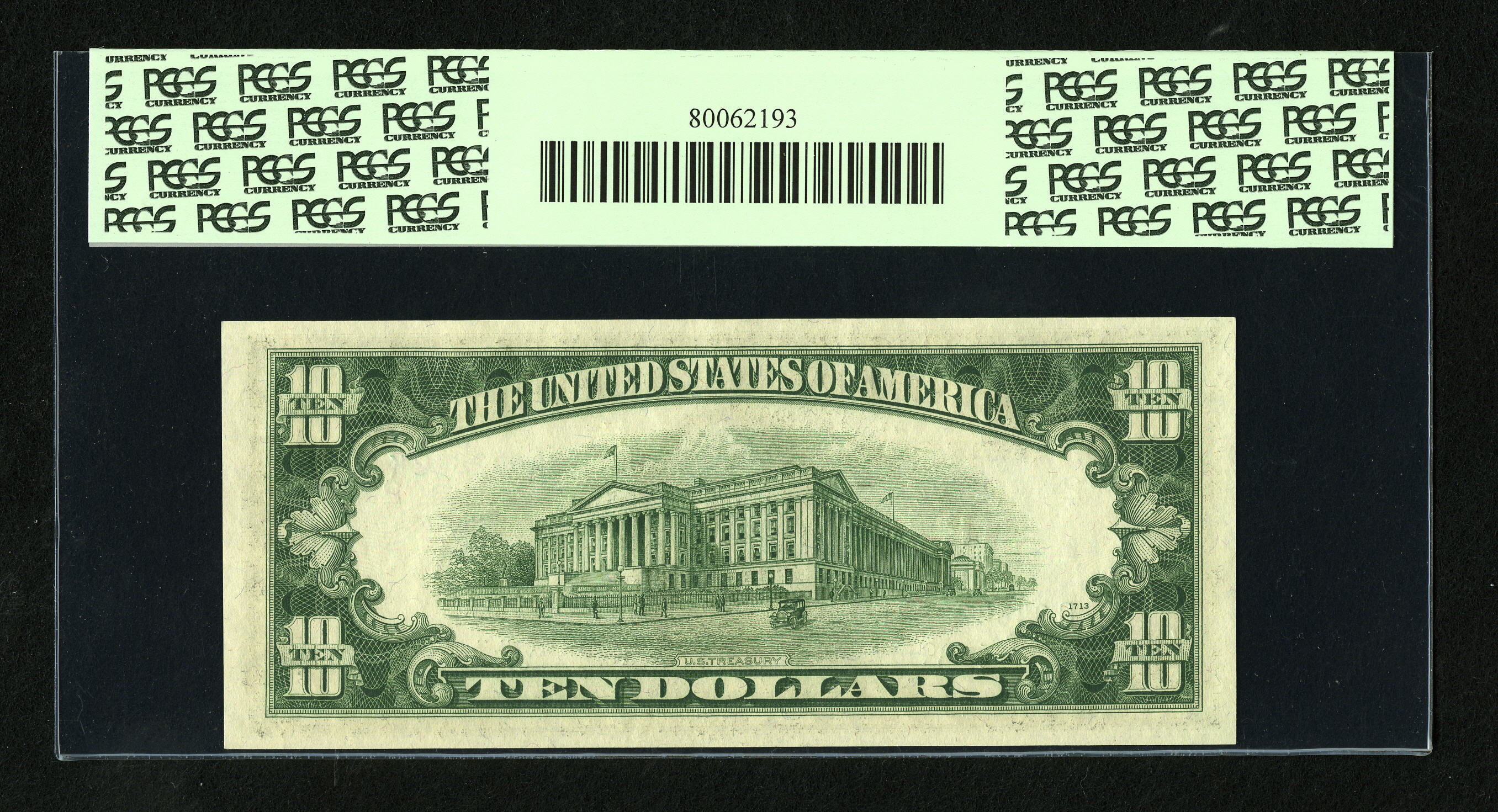 image for: Fr. 2015-B $10 1950E Federal Reserve Note. PCGS Gem New 65PPQ....