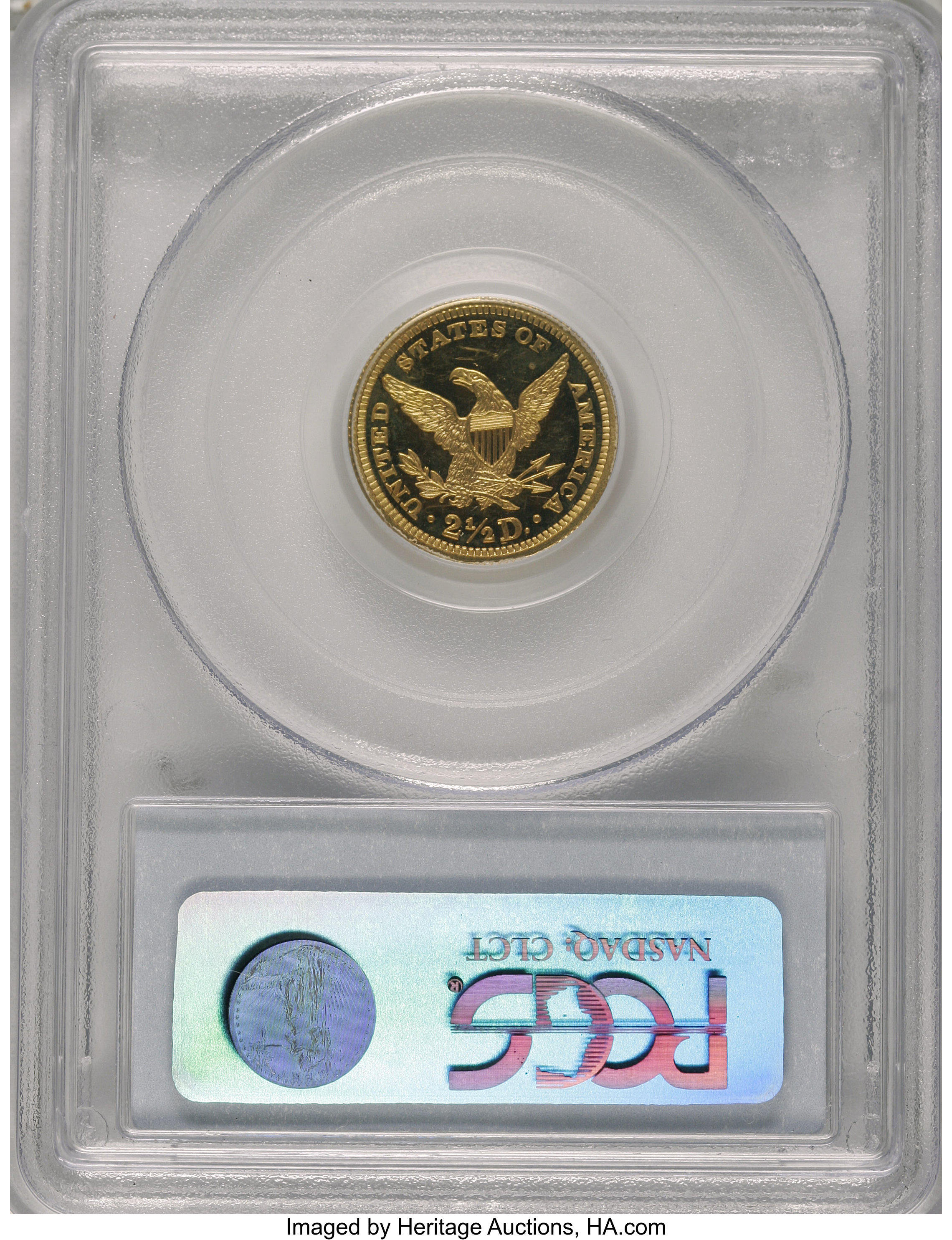 image for: 1865 $2 1/2 PR63 Deep Cameo PCGS....
