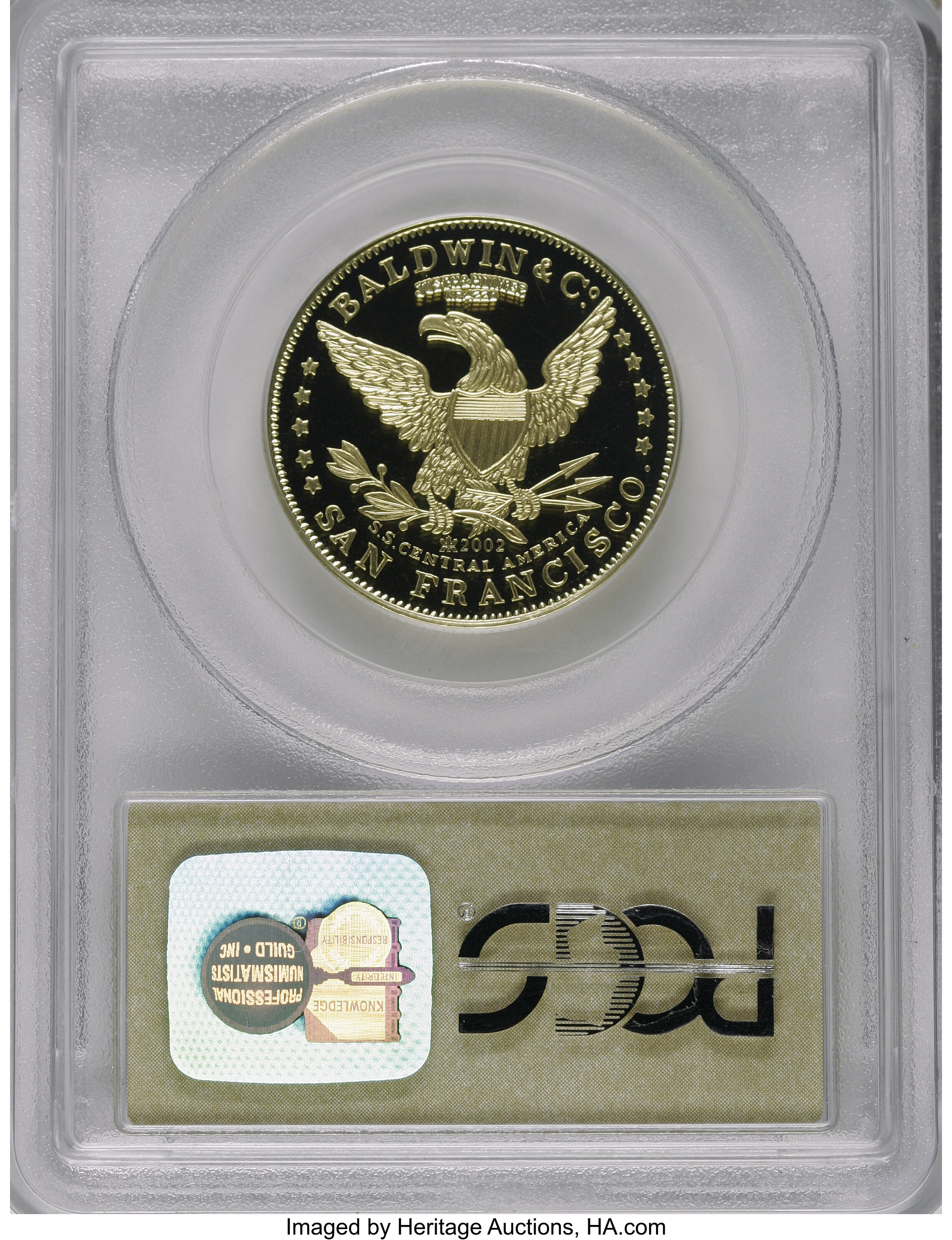 1850 G$10  Baldwin, Horseman, K-3 AU53 thumbnail 2
