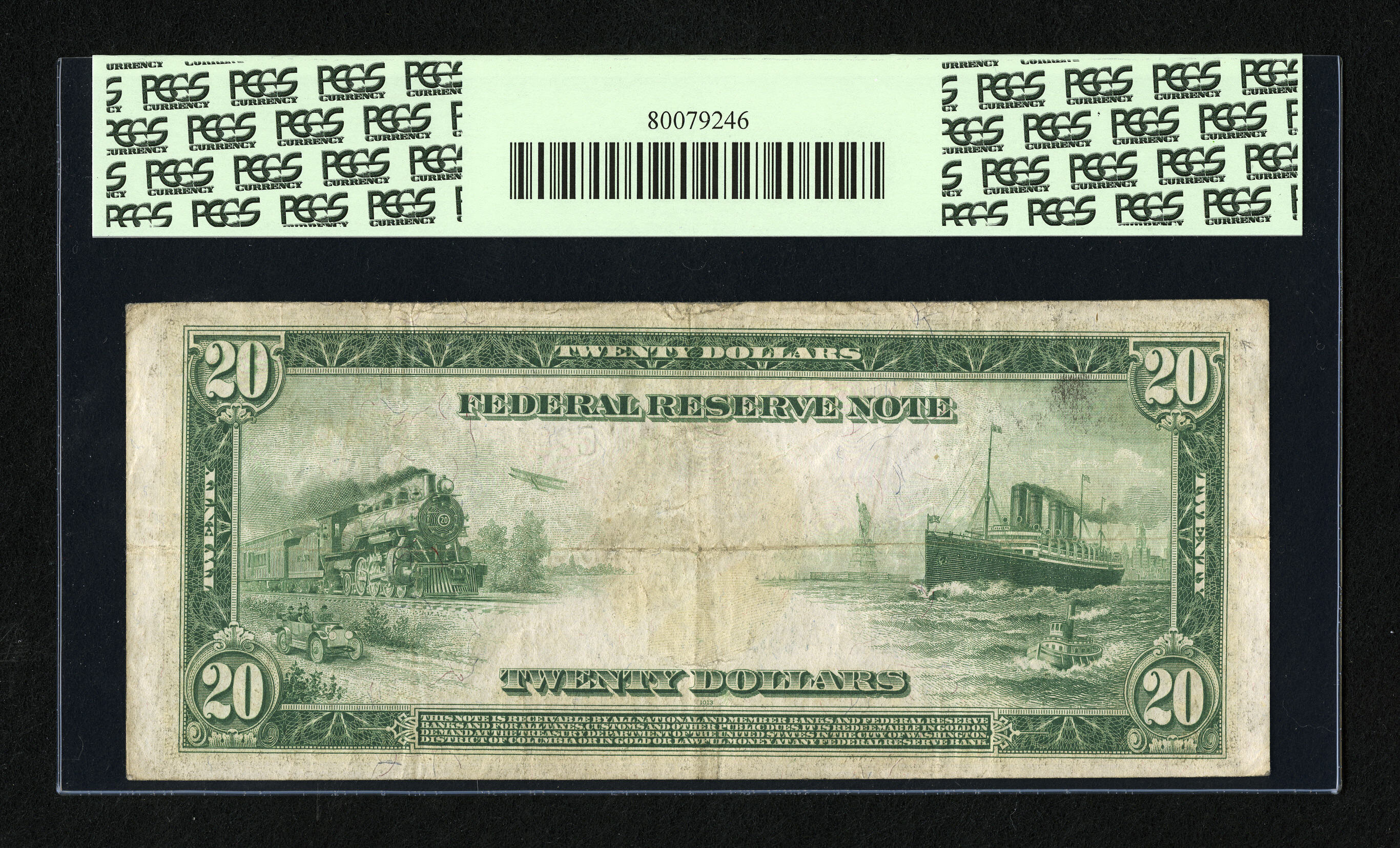 image for: Fr. 975 $20 1914 Federal Reserve Note PCGS Very Fine 25....