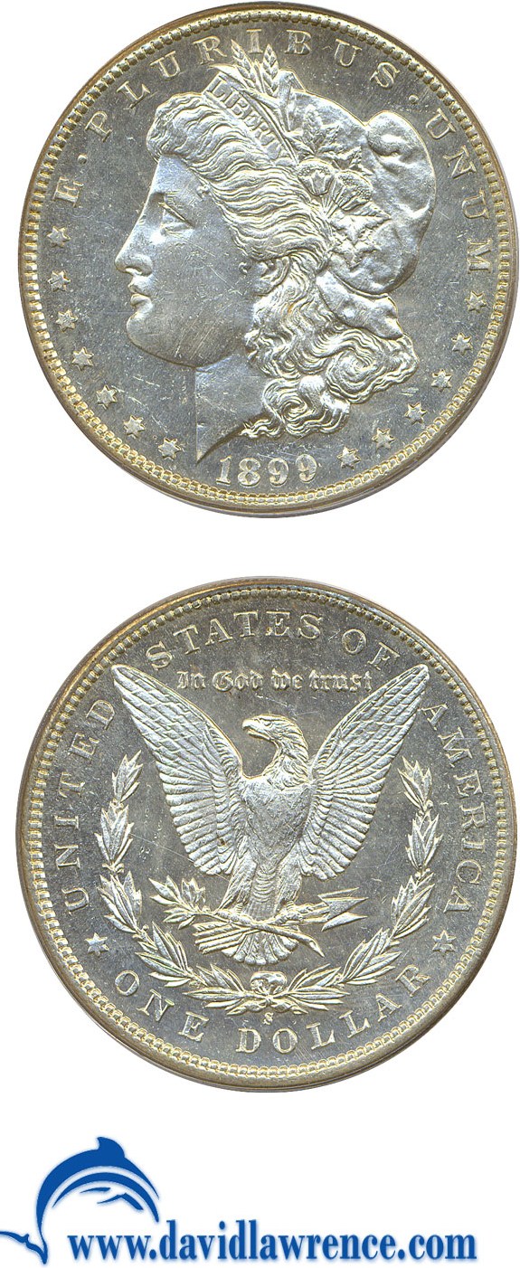 image for: 1899-S $1  PCGS MS63 DMPL
