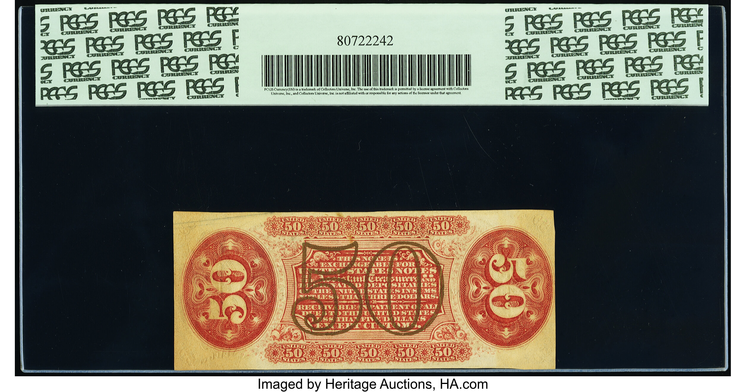 image for: Fr. 1346 50¢ Third Issue Justice PCGS Choice About New 58....