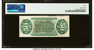 image for: Fr. 1363 50¢ Third Issue Justice PMG About Uncirculated 50....