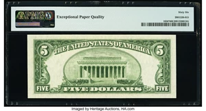 image for: Fr. 1656* $5 1953A Silver Certificate Star. PMG Gem Uncirculated 66 EPQ....