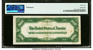 image for: Fr. 2212-E $1,000 1934A Federal Reserve Note. PMG Choice Very Fine 35....