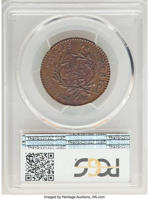 image for: 1794 1C Head of 1794, S-31, B-13, R.1, MS63+ Brown PCGS. Breen Die State II. A lovely Marred Field cent with a chocolate-br...