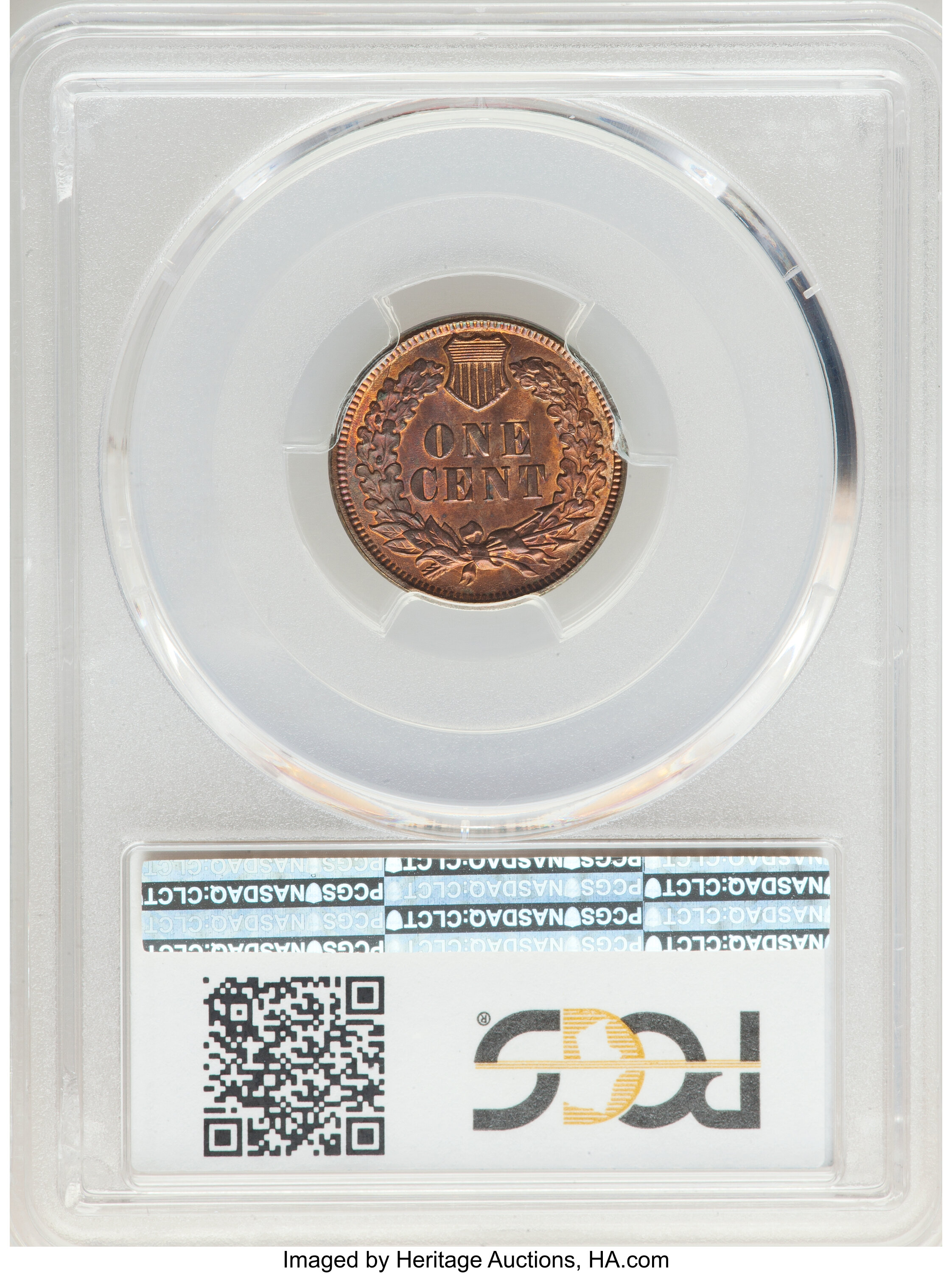 image for: 1894 1C Repunched Date MS63 Red and Brown PCGS. PCGS Population: (10/19). NGC Census: (0/1). CDN: $1,850 Whsle. Bid for NGC...