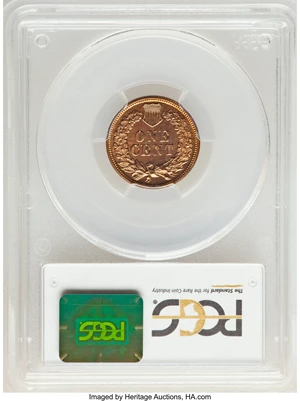 image for: 1890 1C PR65 Red PCGS. PCGS Population: (26/2). NGC Census: (11/1). CDN: $900 Whsle. Bid for NGC/PCGS PR65. Mintage 2,740....