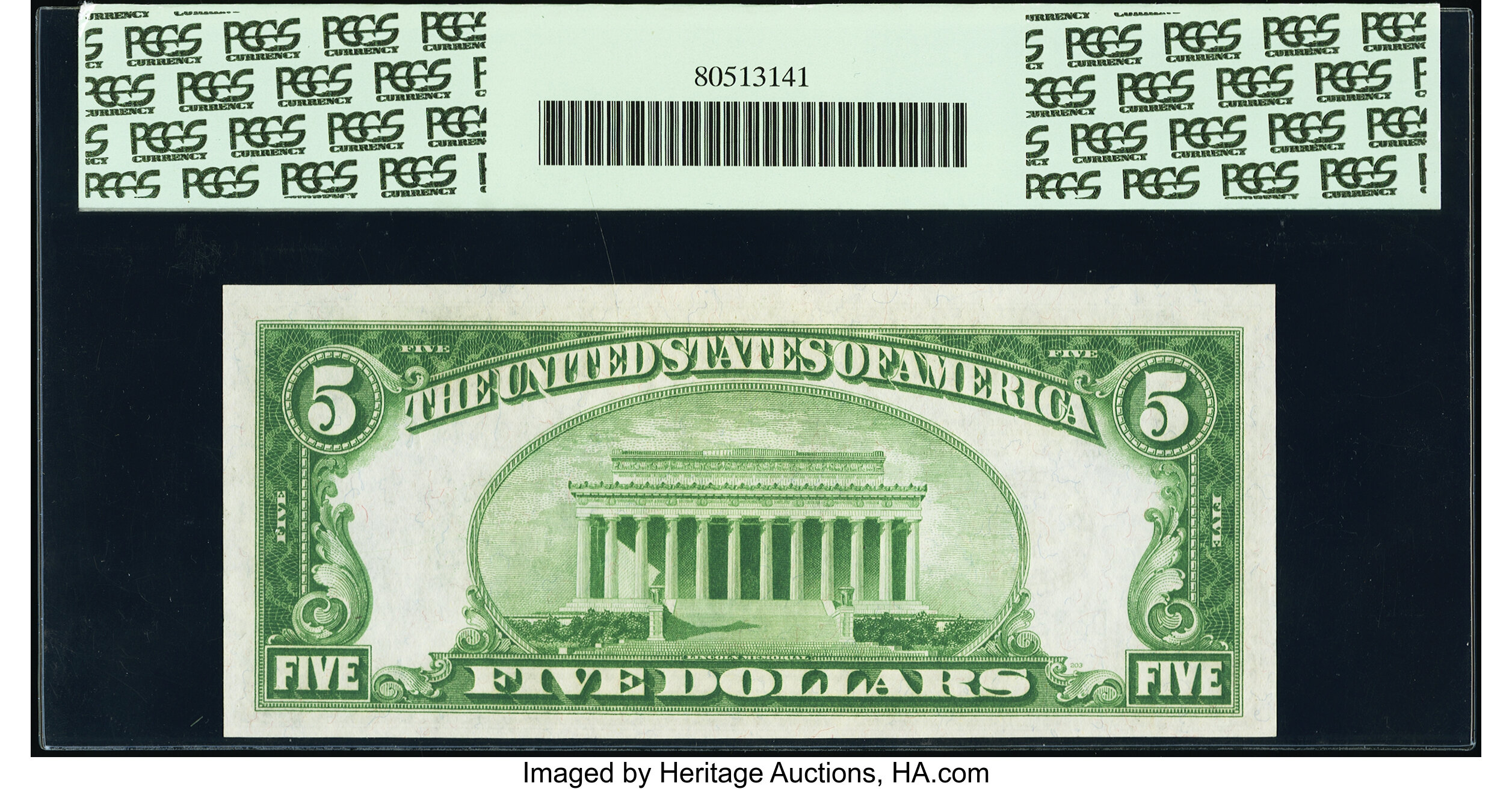 image for: Fr. 1951-D $5 1928A Federal Reserve Note. PCGS Choice New 63PPQ....