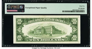 image for: Fr. 2009-K $10 1934D Federal Reserve Note. PMG Gem Uncirculated 65 EPQ....