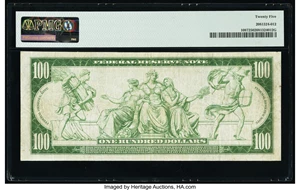 image for: Fr. 1087 $100 1914 Federal Reserve Note PMG Very Fine 25....