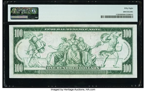 image for: Fr. 1128 $100 1914 Federal Reserve Note PMG Choice About Unc 58....