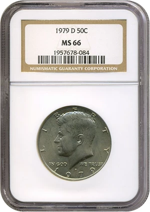 image for: 1979-D 50c NGC MS66