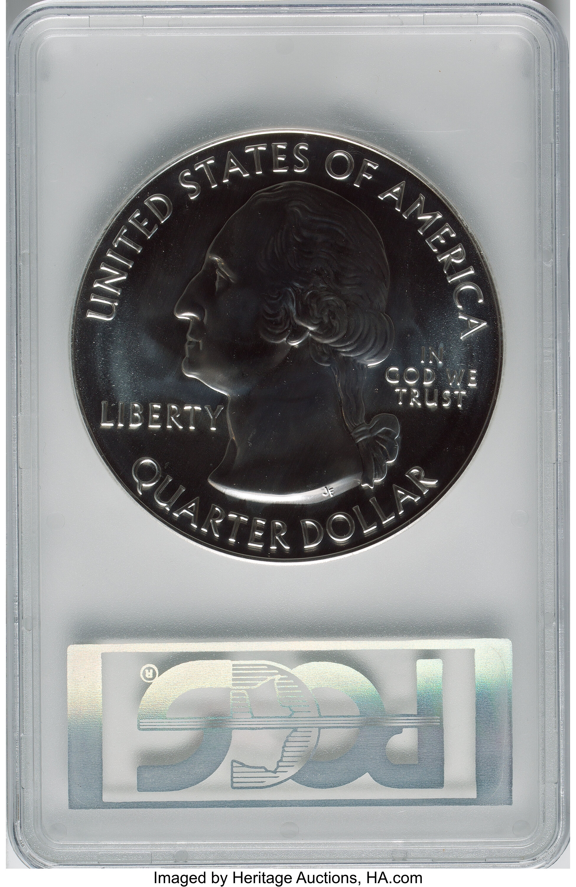 image for: 2010 25C Yellowstone Five Ounce Silver, Mercanti Signature, MS69 PCGS. PCGS Population: (153/0). NGC Census: (587/0). CDN: ...