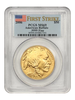 image for: 2006 American Buffalo $50 PCGS MS69 (First Strike)