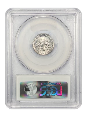image for: 1982 No P 10c PCGS MS65 FB (Strong Rims)