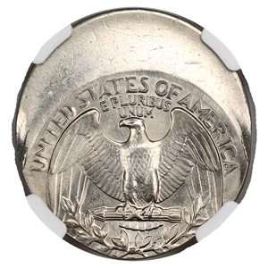 image for: Mint Error: 1978 25c NGC MS64 (Struck 25% Off Center)