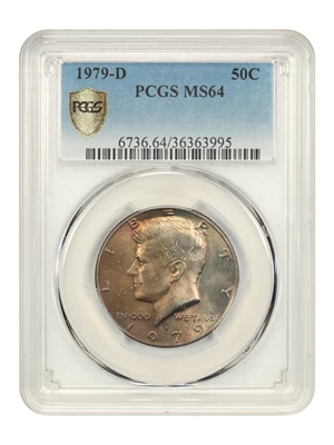 image for: 1979-D 50c PCGS MS64
