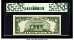 image for: Fr. 1531* $5 1928F Wide I Legal Tender Note. PCGS Very Choice New 64PPQ.