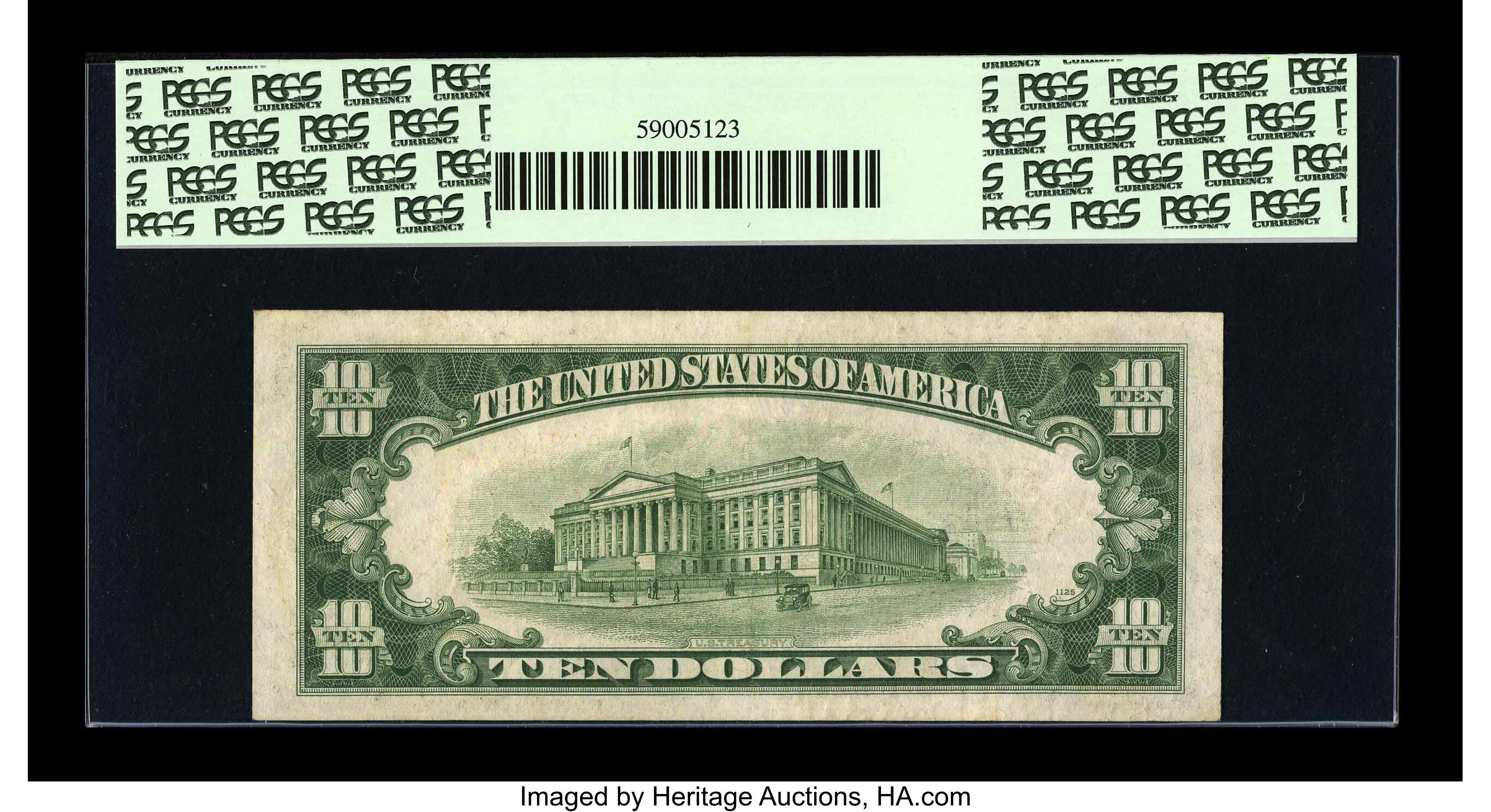 image for: Fr. 1703* $10 1934B Silver Certificate. PCGS Extremely Fine 40....