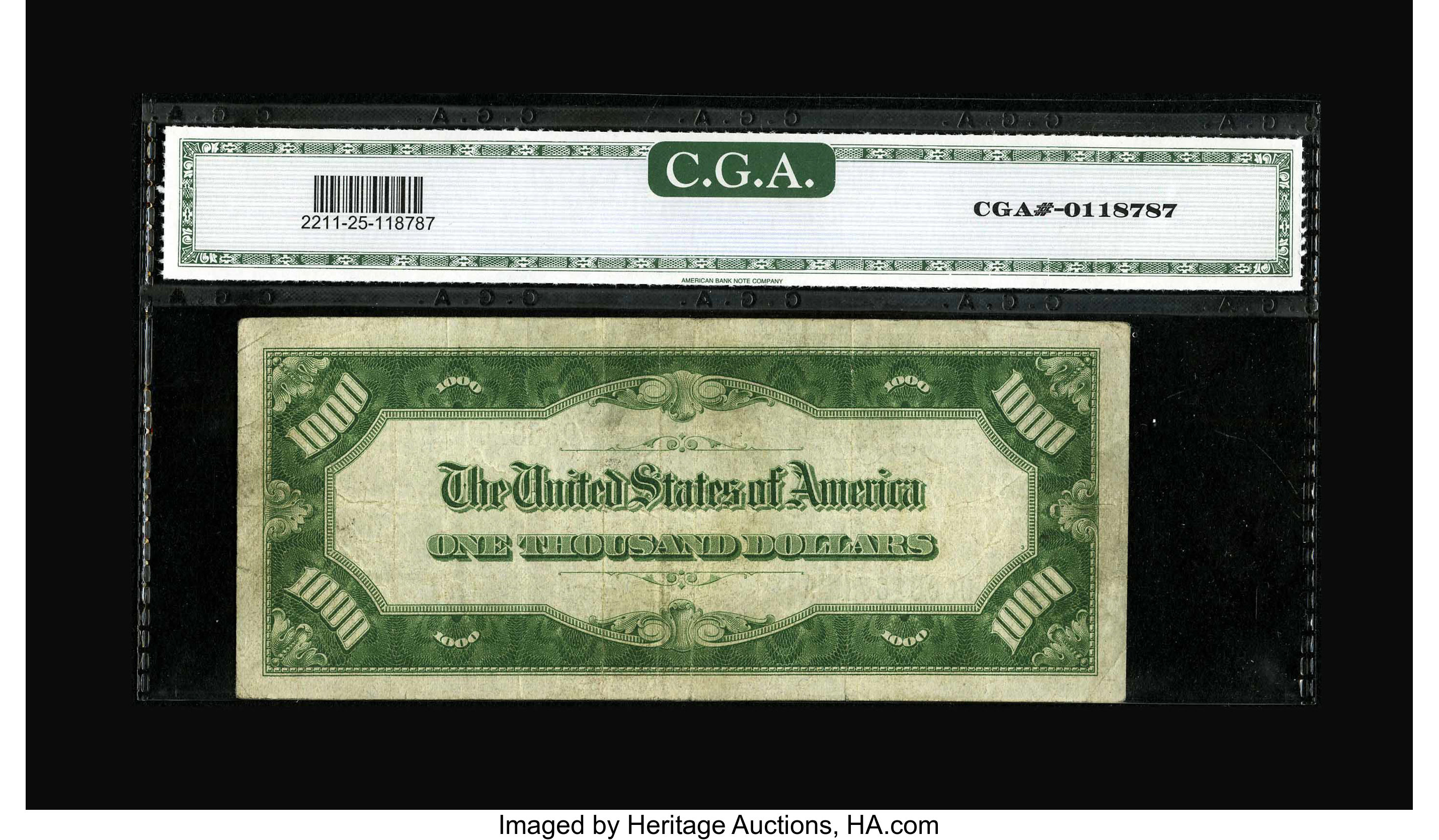 image for: Fr. 2211-D $1000 1934 Federal Reserve Note. CGA Very Fine 25....