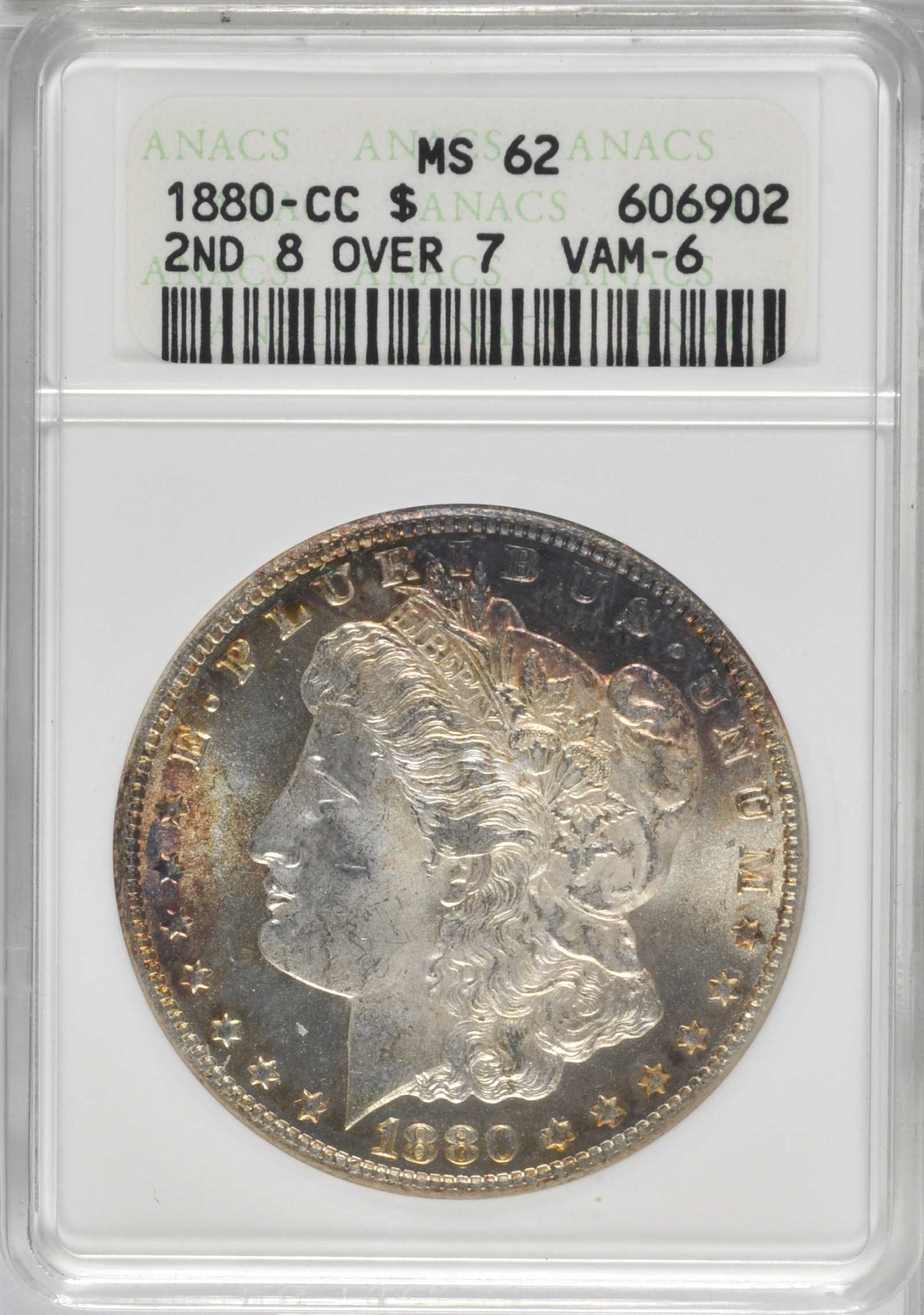 1880-CC $1  8/7, Low 7, VAM-6 AG2 thumbnail 14