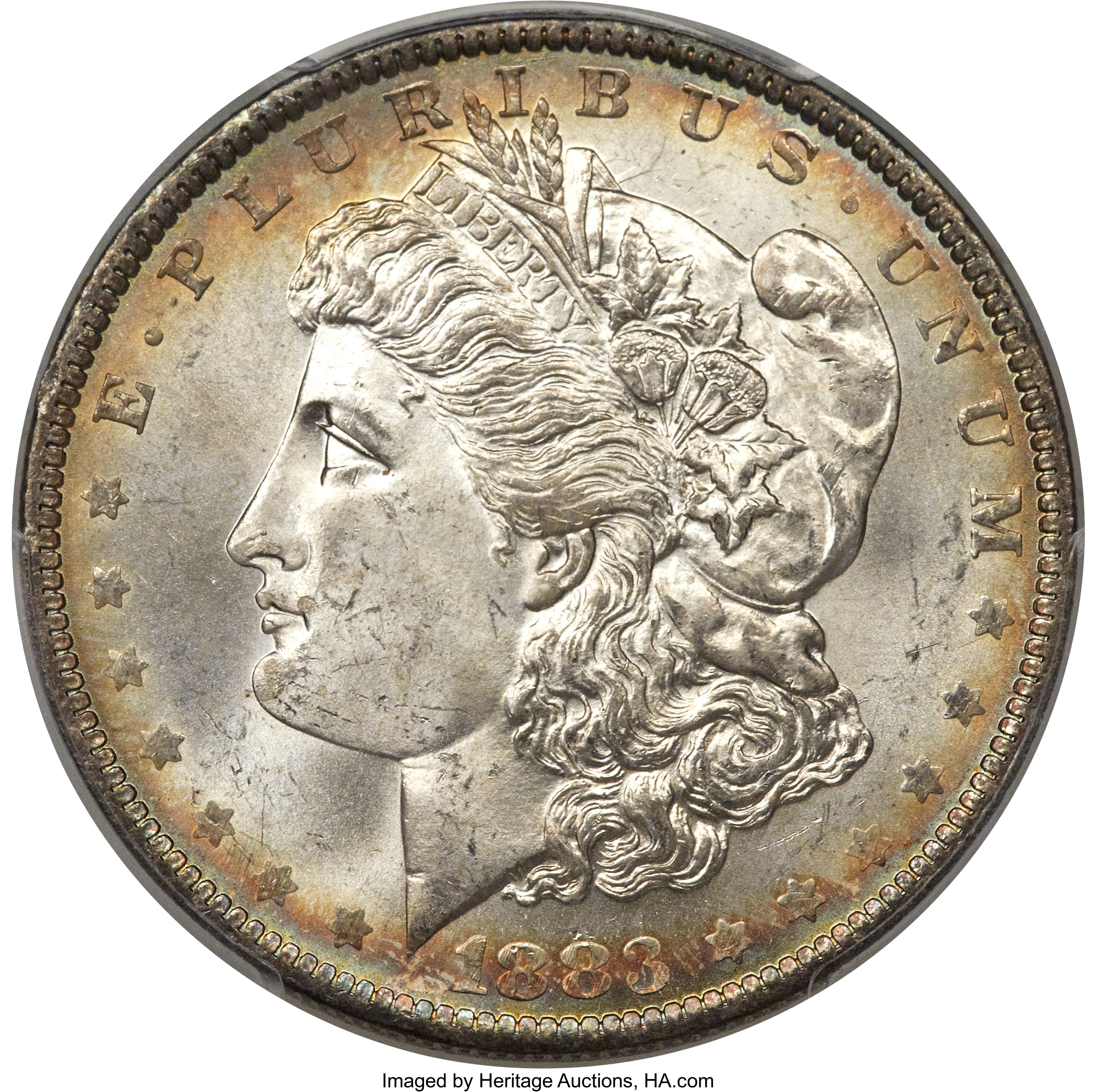 1883 O Morgan Dollar Partial E Reverse VAM 22A Coin Pricing Guide 
