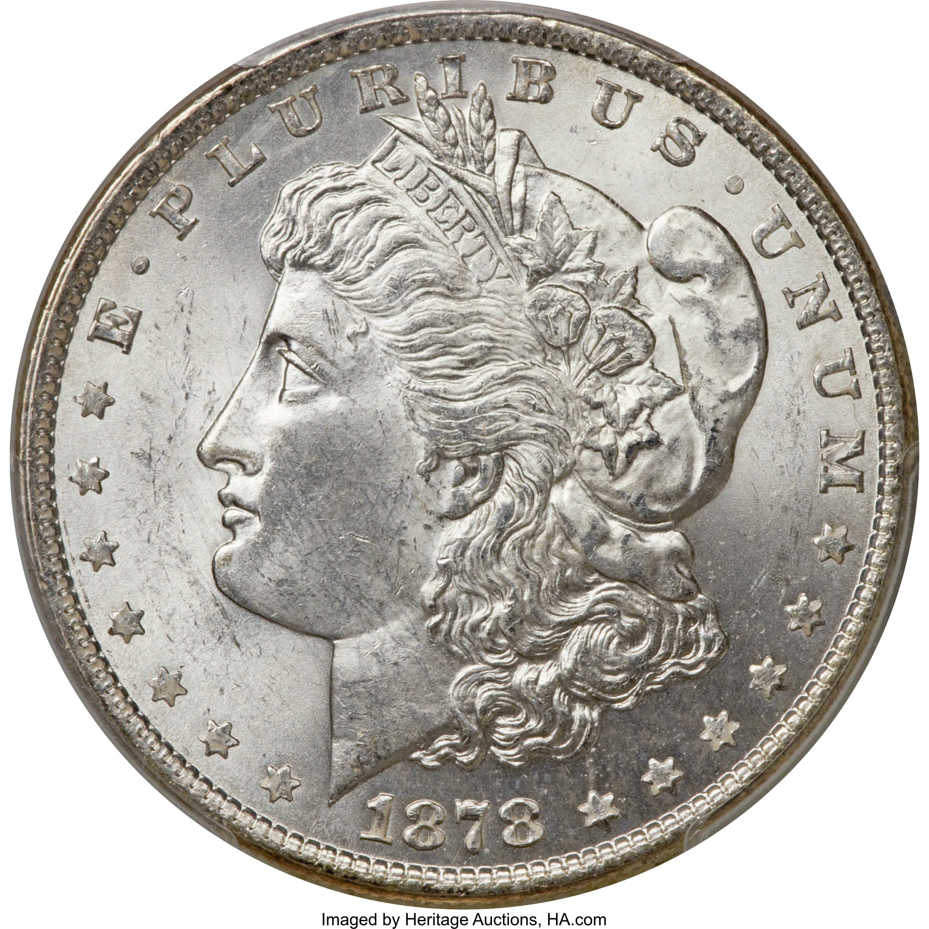 image for: 1878 7TF $1 Reverse of 1879, Slashed O, VAM-228B, R.6, MS64 PCGS....