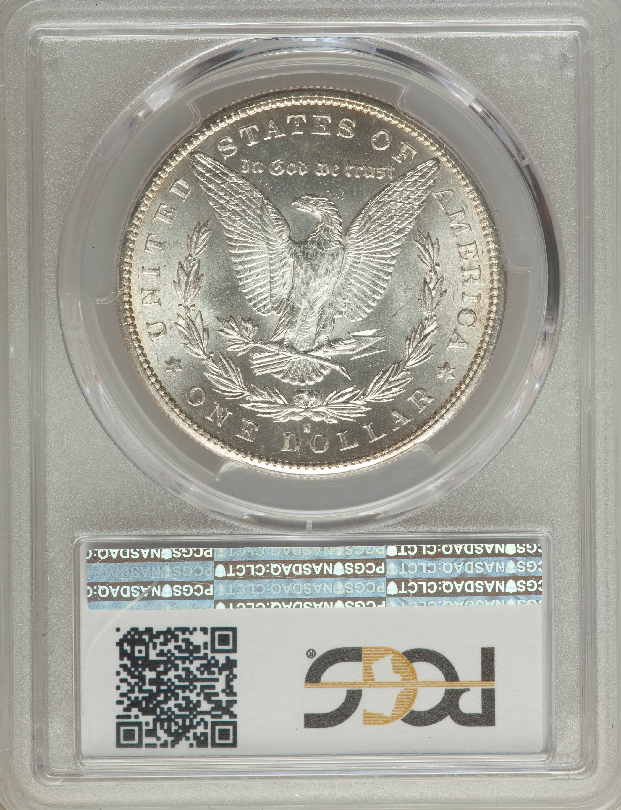 image for: 1881-S $1 VAM-54, Wounded Eagle, Hit List 40, MS64 PCGS. PCGS Population (10/5). NGC Census: (0/0).  ...