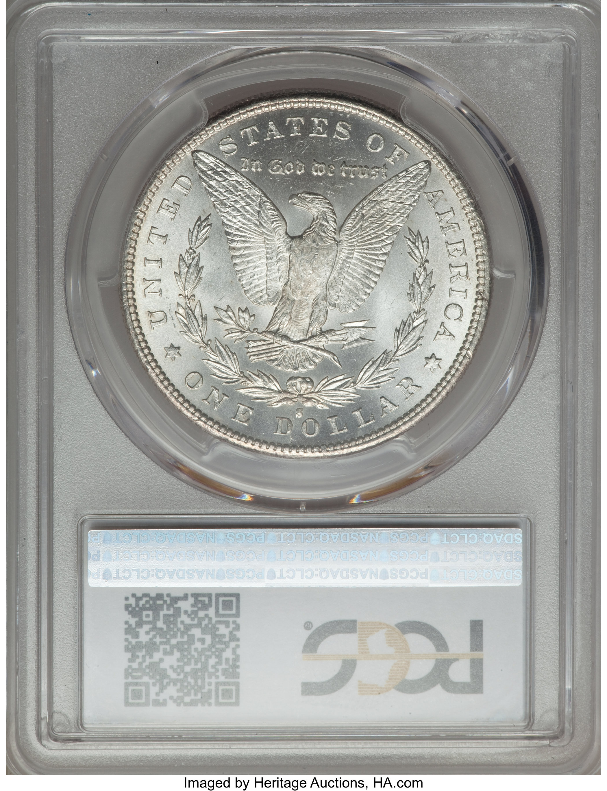 image for: 1881-S $1 VAM-54B, Wounded Eagle, MS65 PCGS....