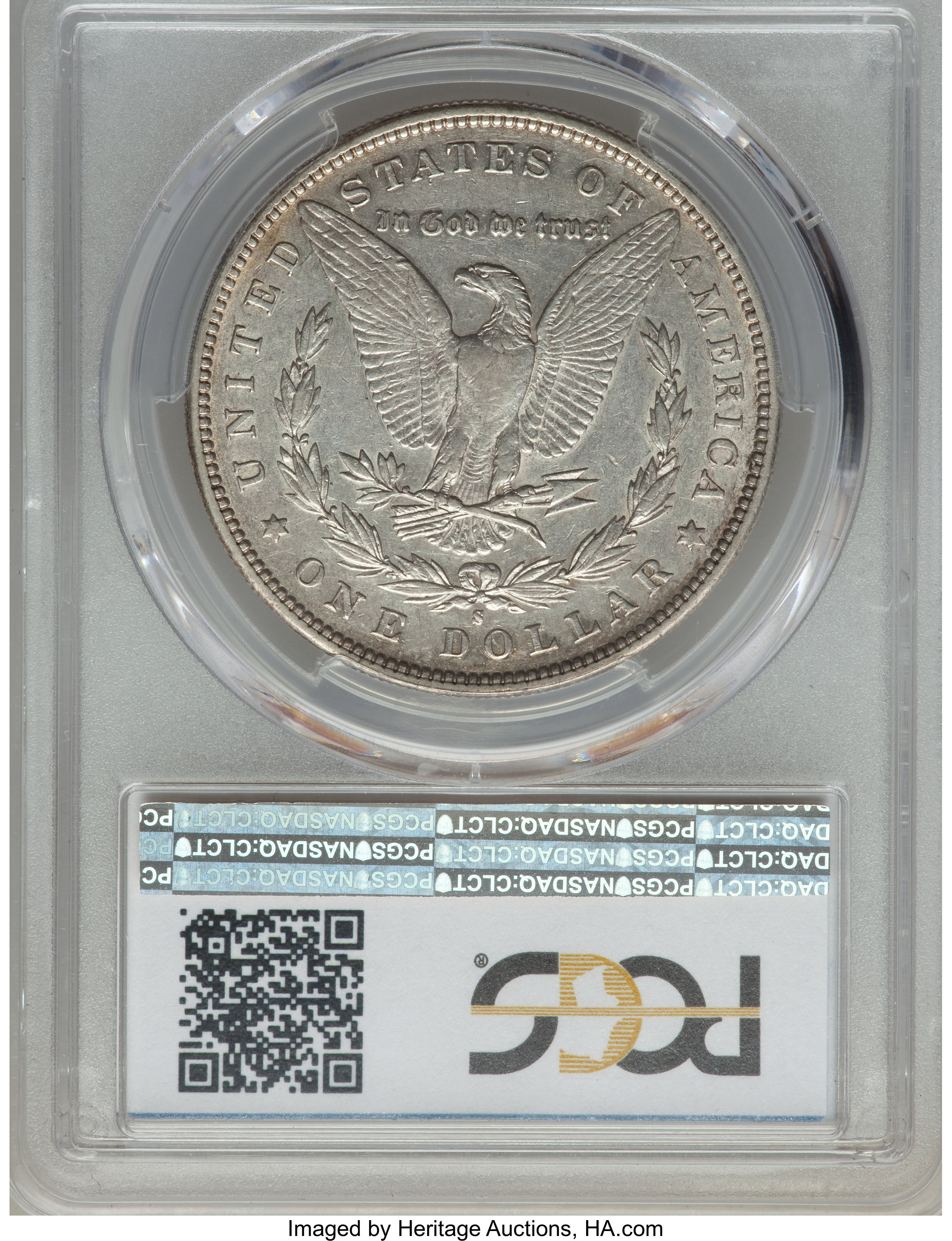 image for: 1892-S $1 Tripled Hair, VAM-8, XF45 PCGS. PCGS Population: (4/4). NGC Census: (0/0).  Mintage 1,200,000. ...