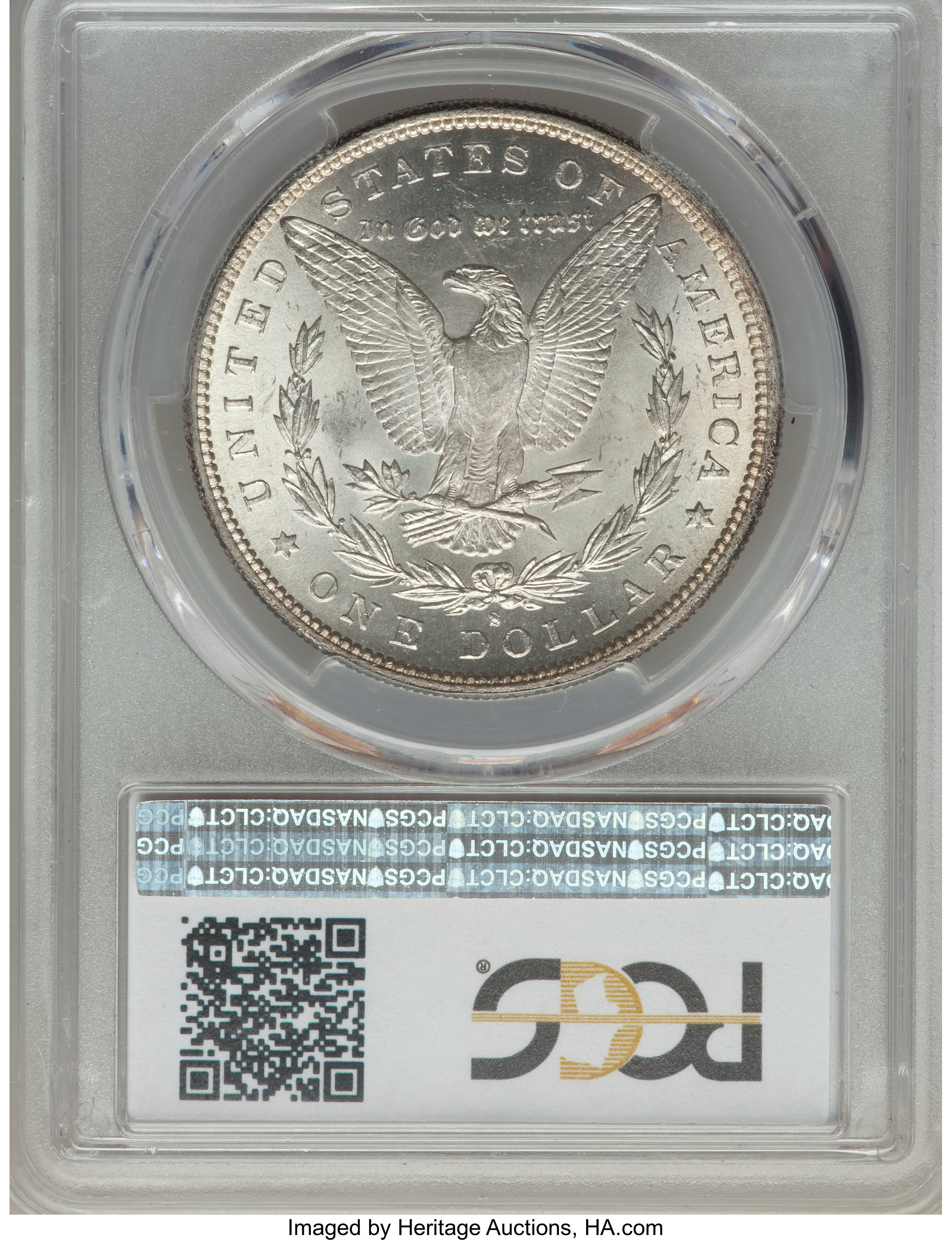 image for: 1888-S $1 Gouged Eagle, VAM-13, Hit List, MS65 PCGS....