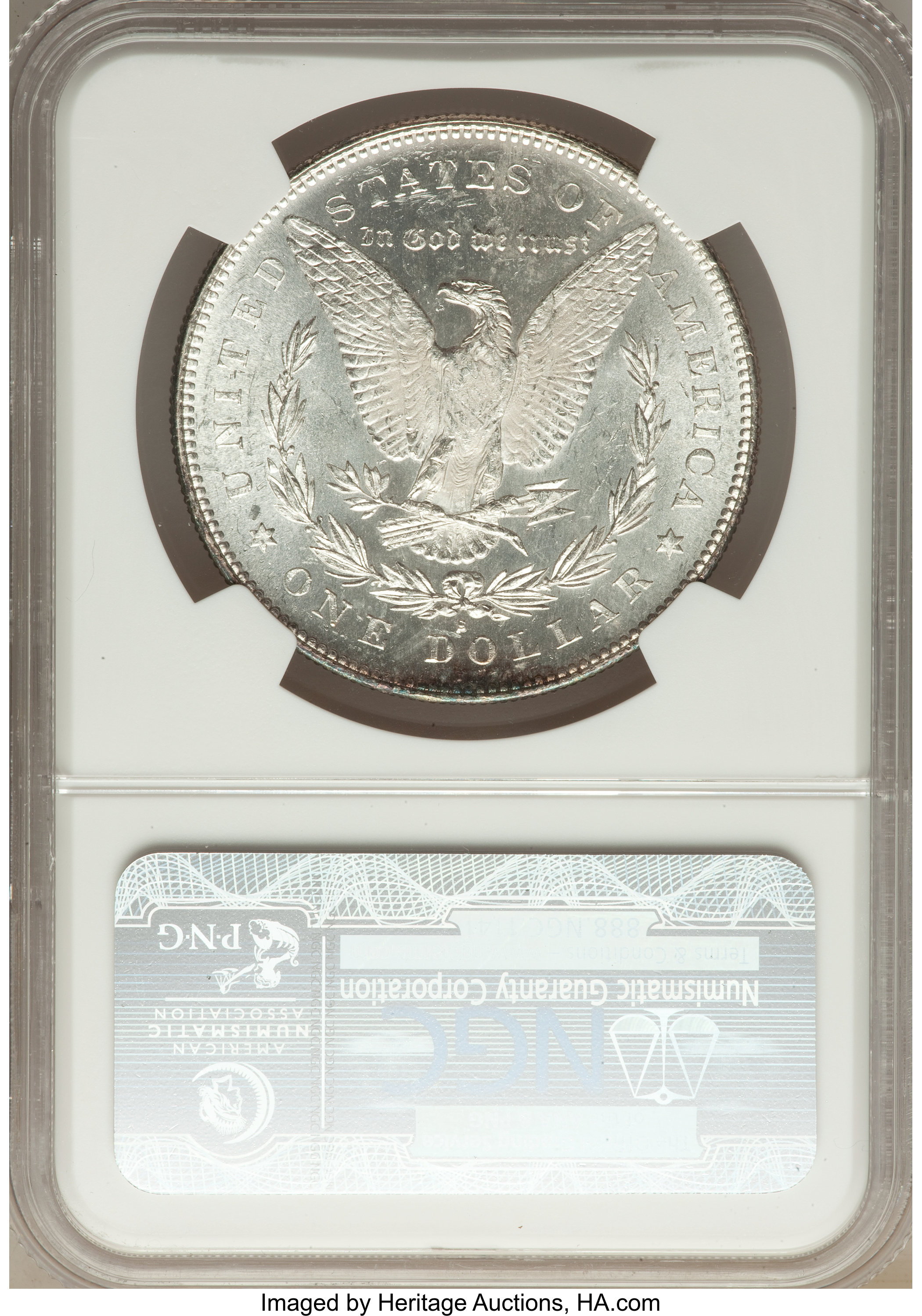 image for: 1878-S $1 Torn Bonnet, VAM-19A, MS63 NGC.  Hitlist-40. NGC Census: (0/0). PCGS Population (25/51)....