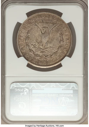 image for: 1921-S $1 Thorn Head, VAM-1B-4a AU50 NGC. Hitlidt-40. NGC Census: (0/0). PCGS Population (5/6). ...
