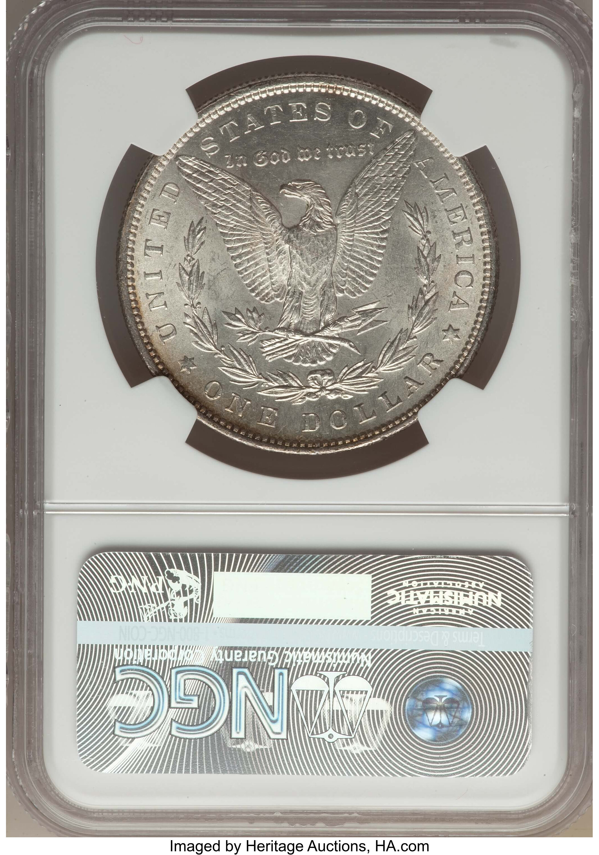 image for: 1880 $1 0/9 Overdate, VAM 25, MS63 NGC. Hitlist-40. NGC Census: (0/0). PCGS Population (14/24)....