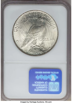 image for: 1922 $1 Prestige Set, MS65 NGC. Binion #505 Of 970. NGC Census: (0/0). PCGS Population: (0/0)....