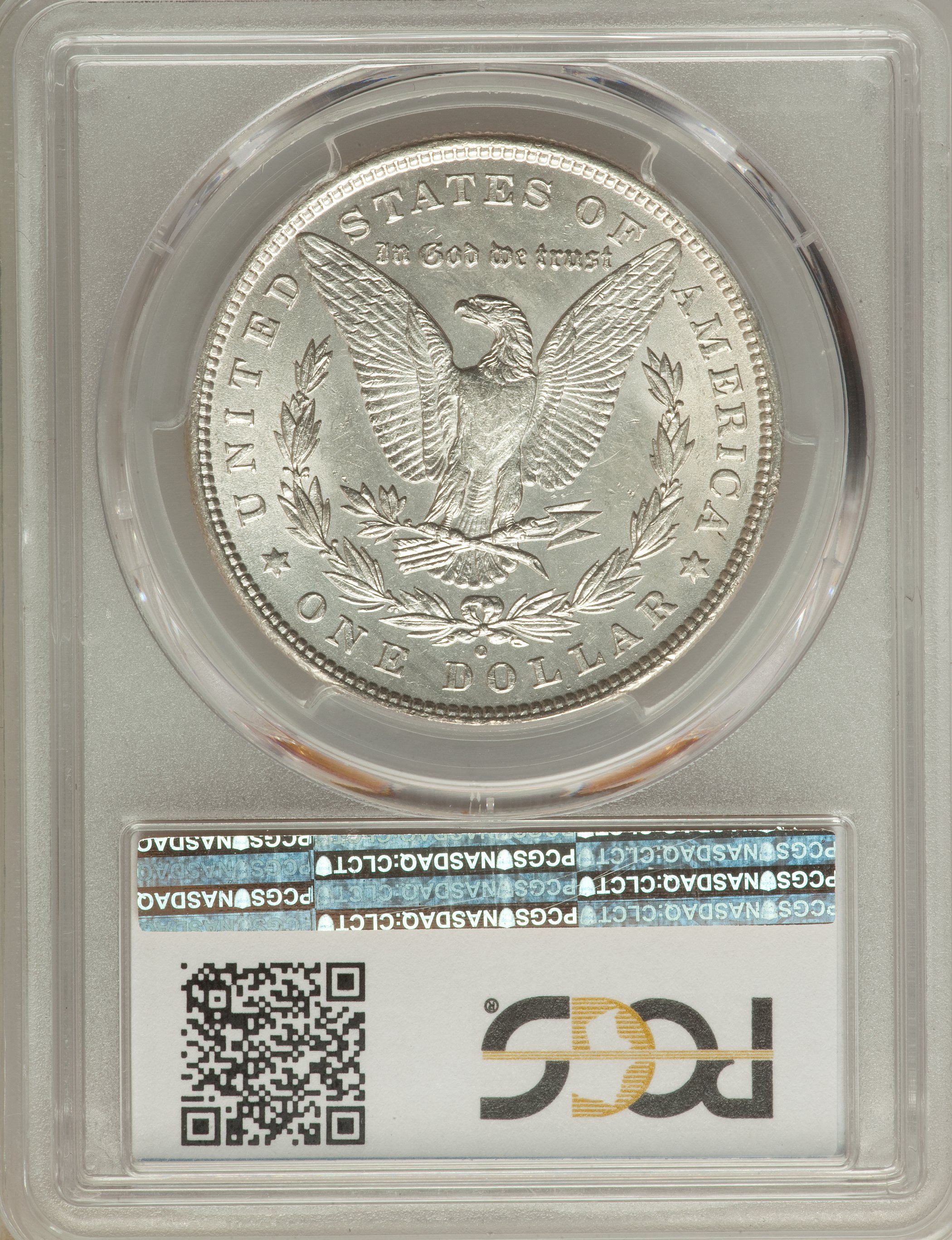 image for: 1880-O $1 Checkmark, VAM-55 MS62 PCGS. HOT-50. PCGS Population: (8/1). NGC Census: (0/0). MS62....