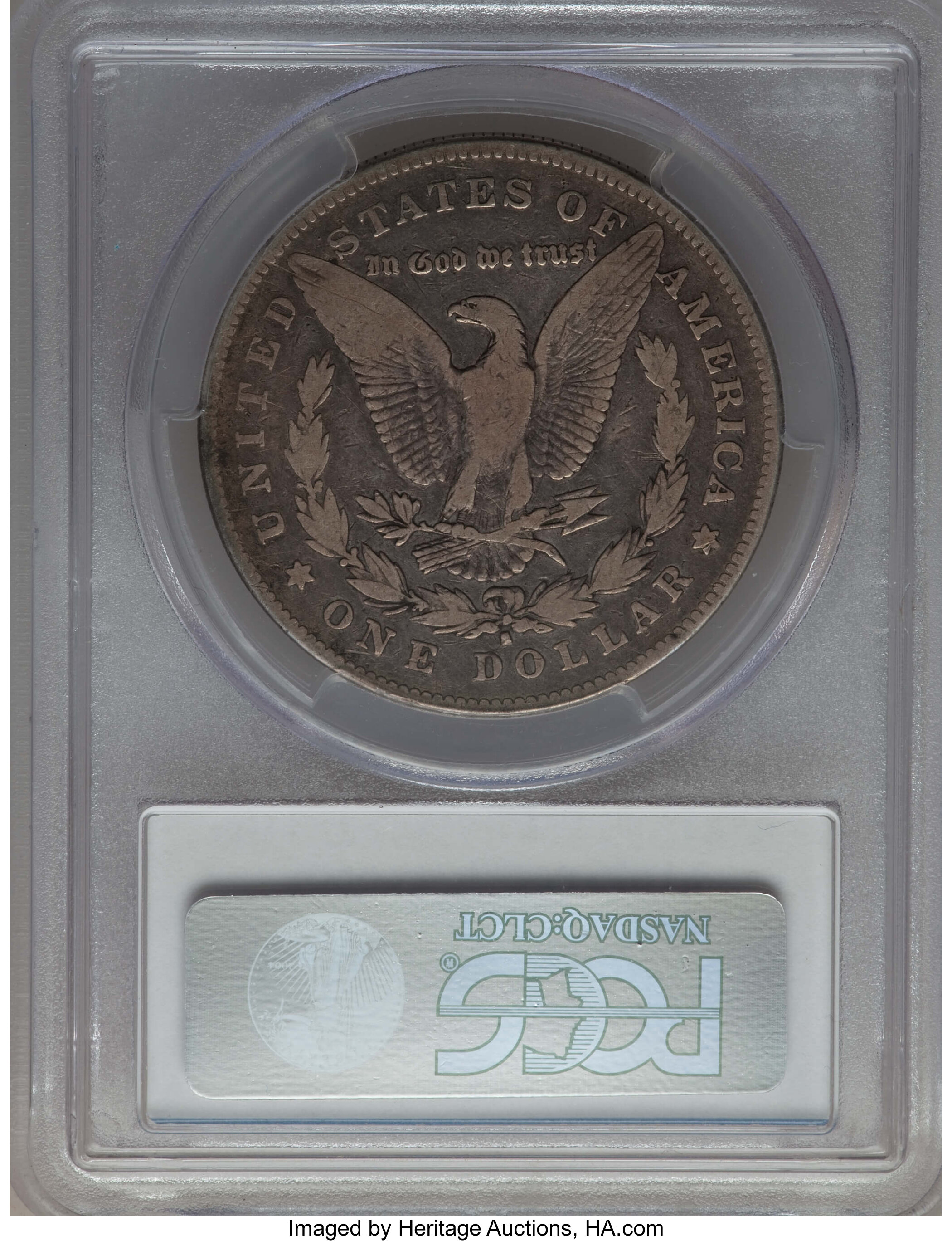 image for: 1878-S $1 Doubled RIB, VAM-77, VF20 PCGS.  HOT-50. PCGS Population: (2/6). NGC Census: (0/0). VF20. Mintage 9,774,000. ...