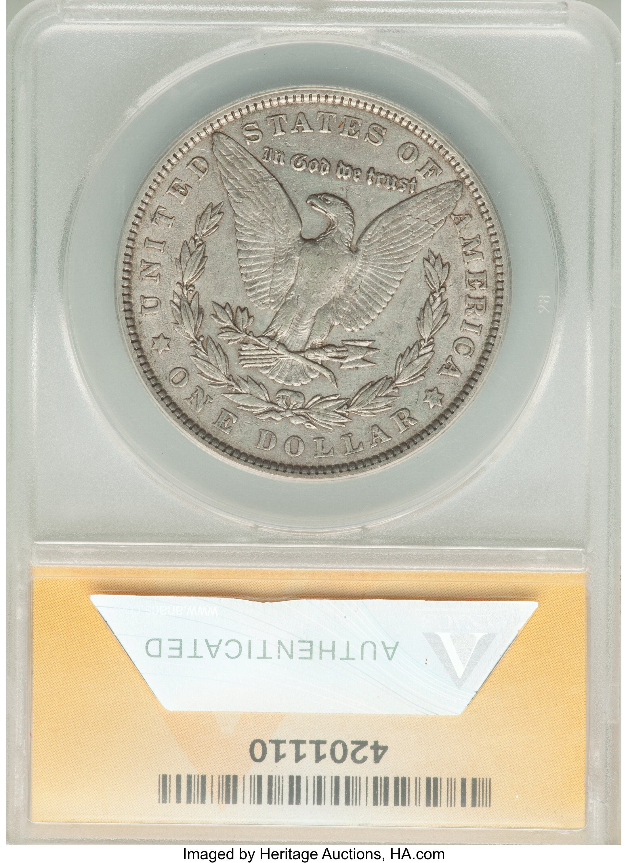 image for: 1901 $1 Doubled Ear, VAM-16, AU50 ANACS. A Hot 50 Variety.  ...