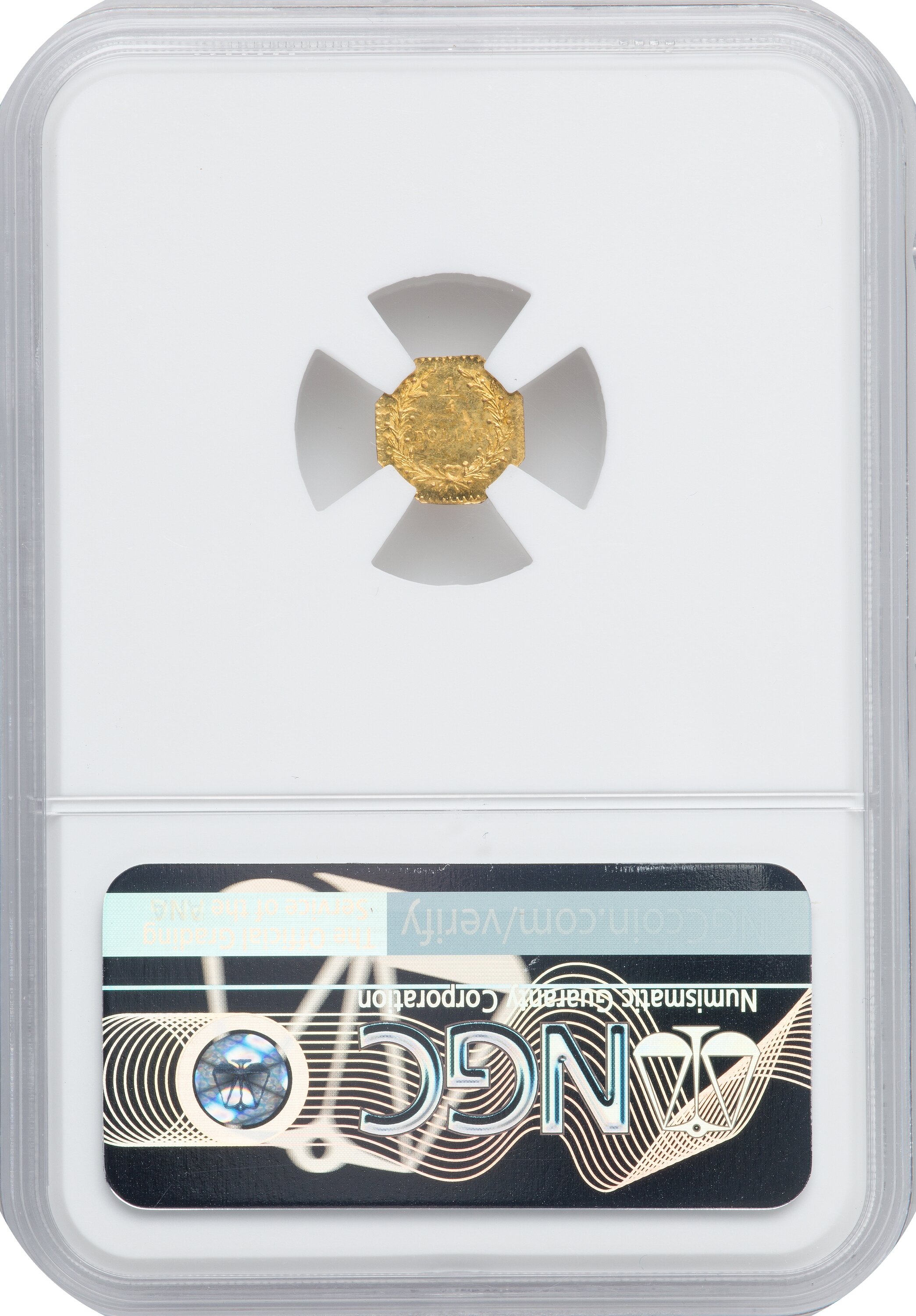 image for: 1881 25C Indian Octagonal 25 Cents, BG-799M, Low R.5, MS64 NGC. NGC Census: (3/2). PCGS Population: (19/12). MS64. ...