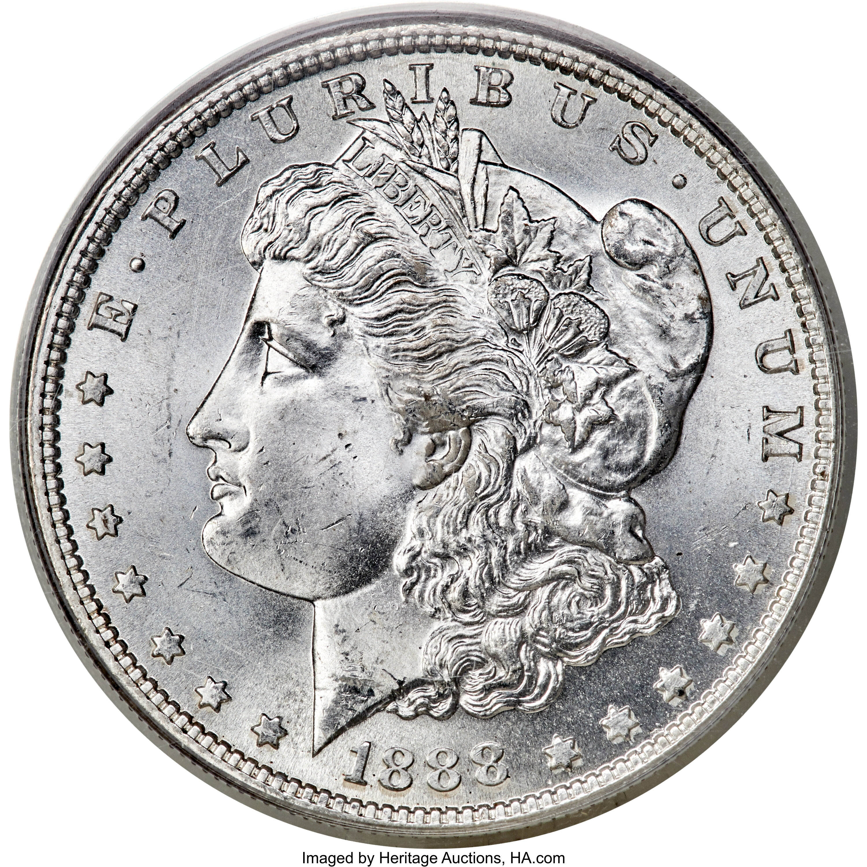 image for: 1888-S $1 Gouged Eagle, VAM-13, MS65 PCGS. CAC....