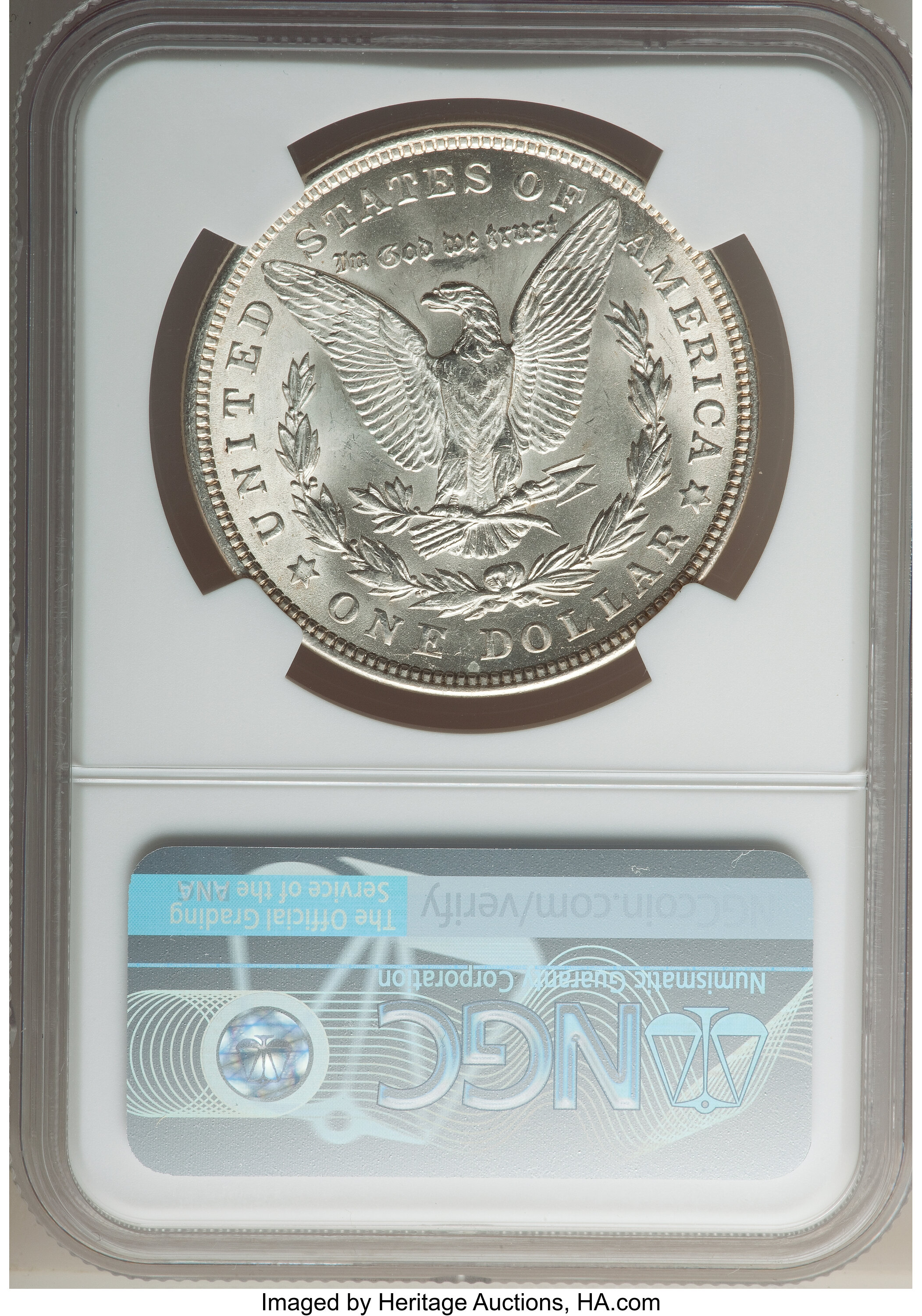 image for: 1921 $1 Denticle Clash, VAM-40, MS63 NGC. A Hitlist 40 Variety. NGC Census: (0/0). PCGS Population: (14/0). CDN: $64 Whsle....