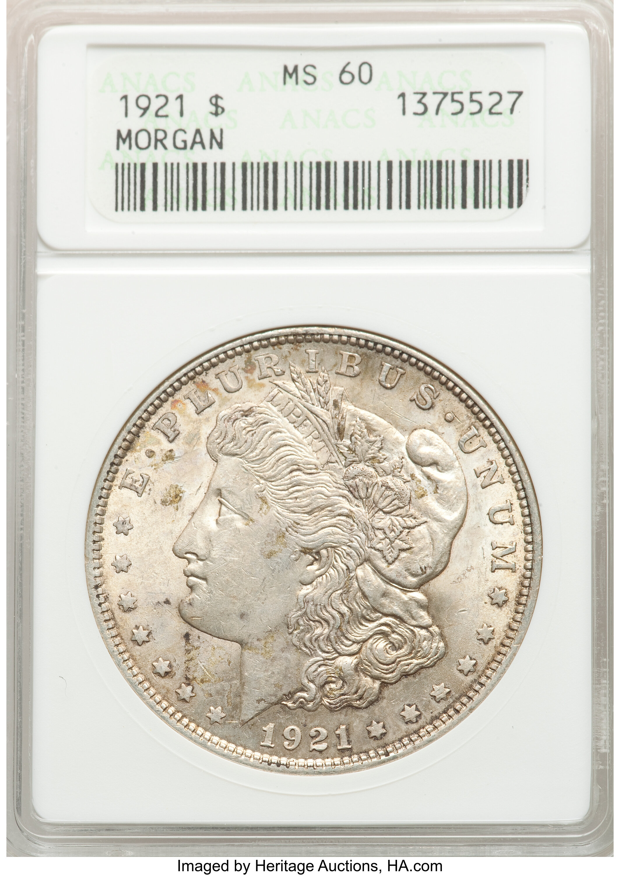 image for: 1921 $1 Denticle Clash, VAM-40A MS60 ANACS....