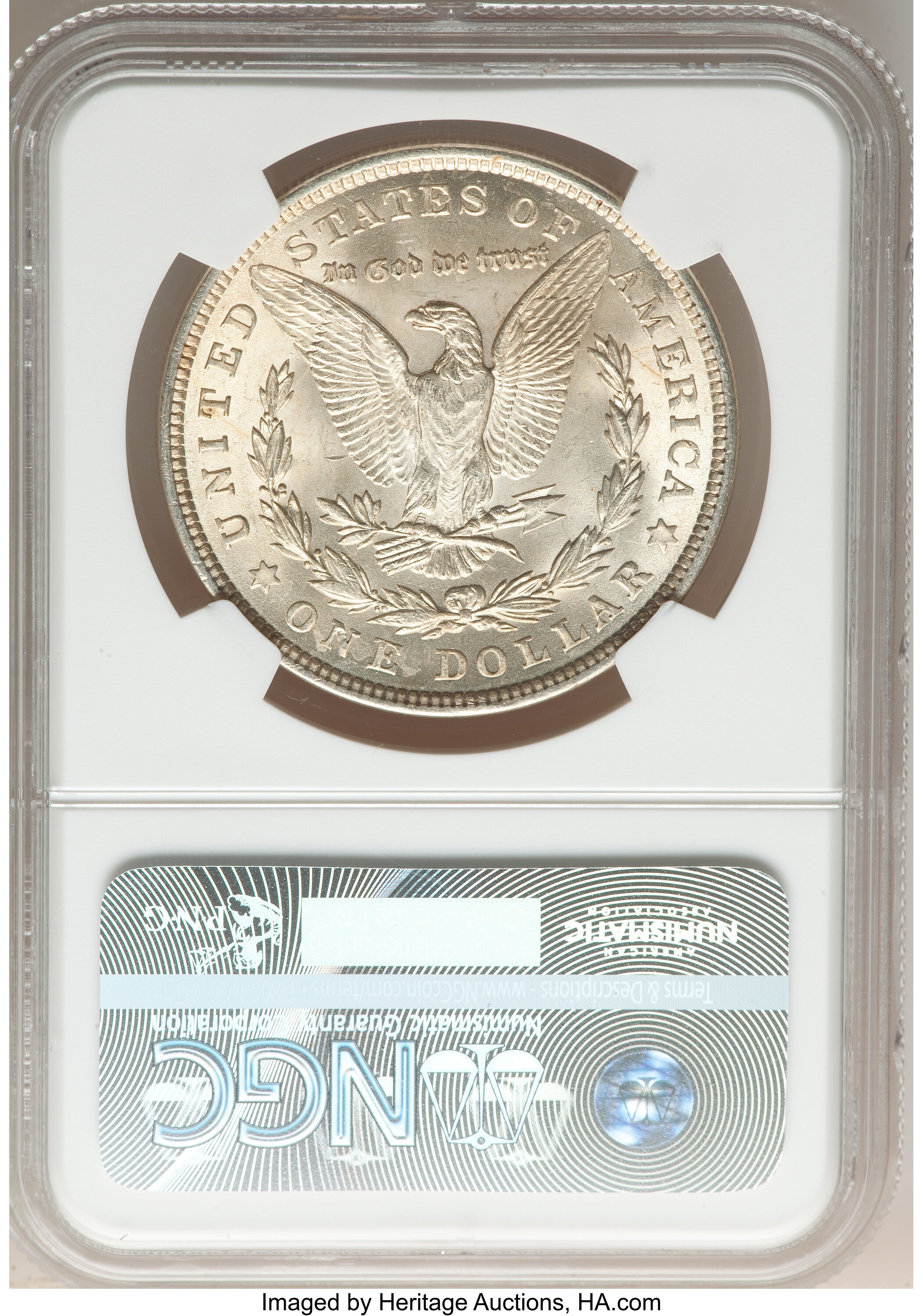 image for: 1921 $1 Denticle Clash, VAM-40A, MS63 NGC. A Hitlist 40 Variety. NGC Census: (0/0). PCGS Population: (13/9). MS63....