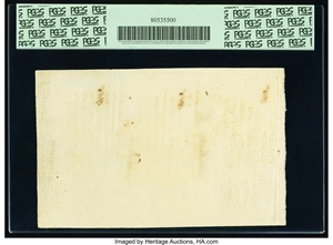 image for: North Carolina December, 1771 2s 6d-5s-1s Uncut Vertical Strip of Three PCGS Very Choice New 64PPQ....