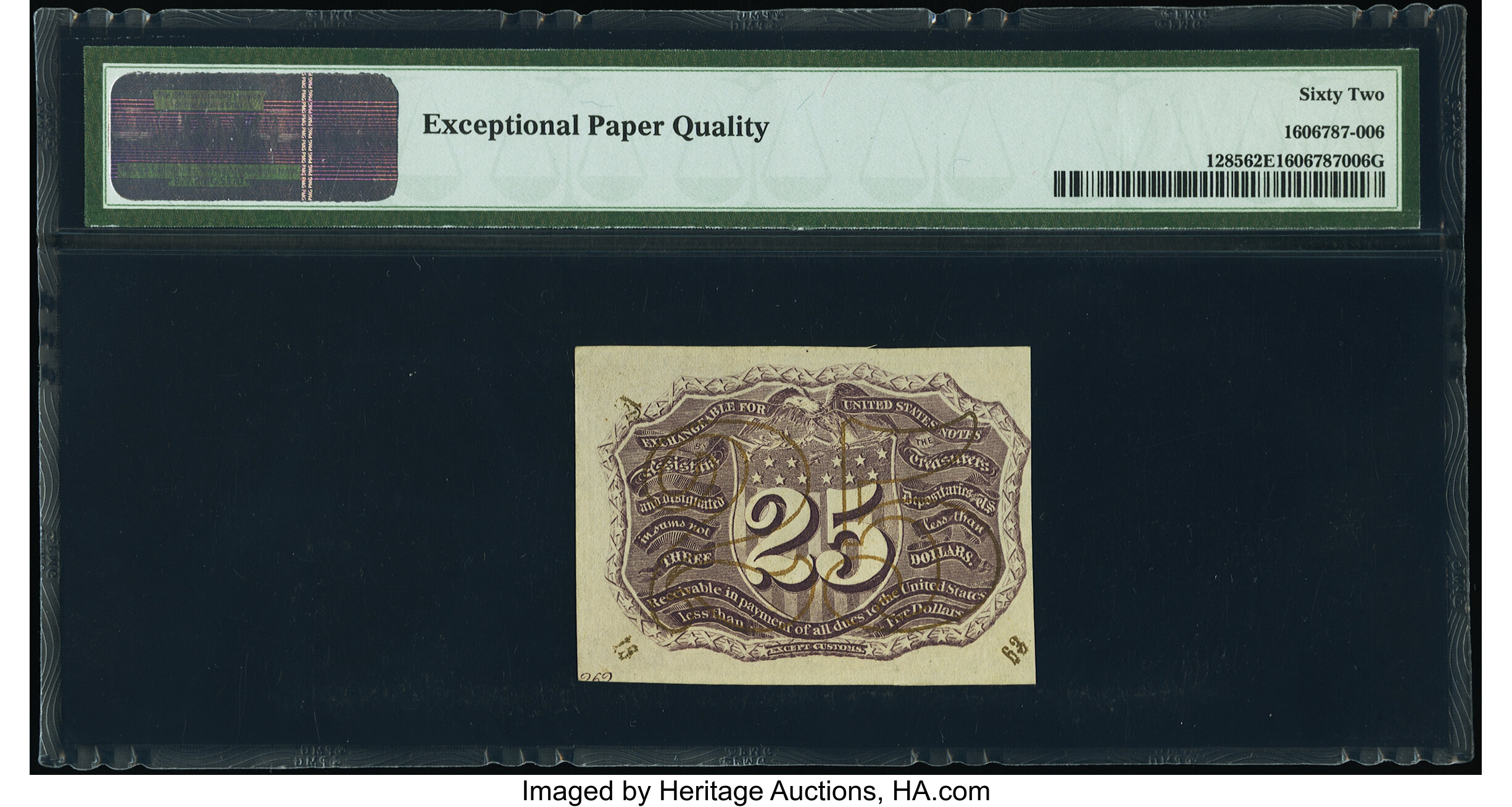 image for: Fr. 1285 25¢ Second Issue PMG Uncirculated 62 EPQ....